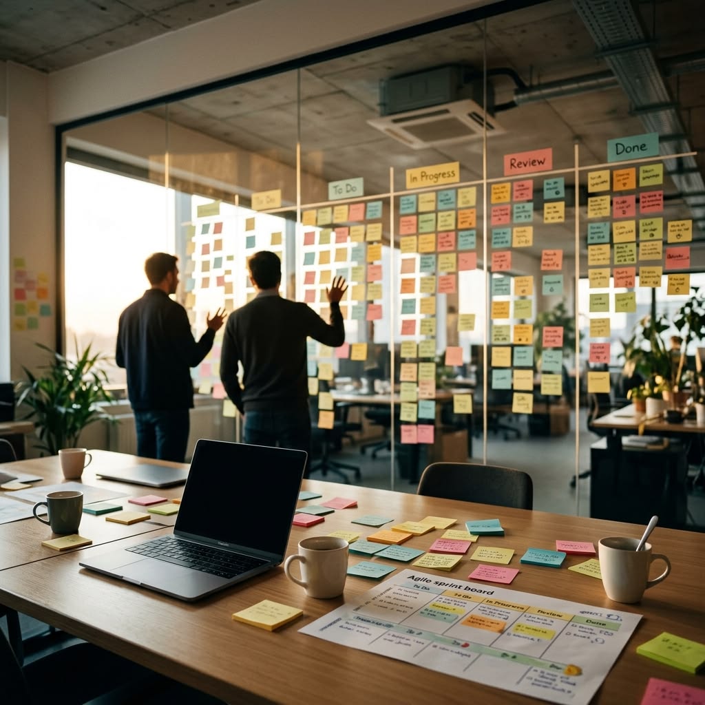 Axiom Digital team planning a client project
