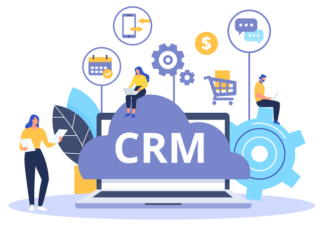 Business team reviewing customer leads in a CRM dashboard